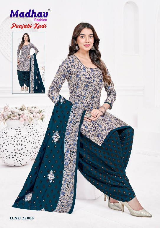 MADHAV FASHION PUNJABI KUDI VOL 25 WHOLESALE COTTON PRINTED EVERYDAY WEAR DRESS MATERIAL ONLINE