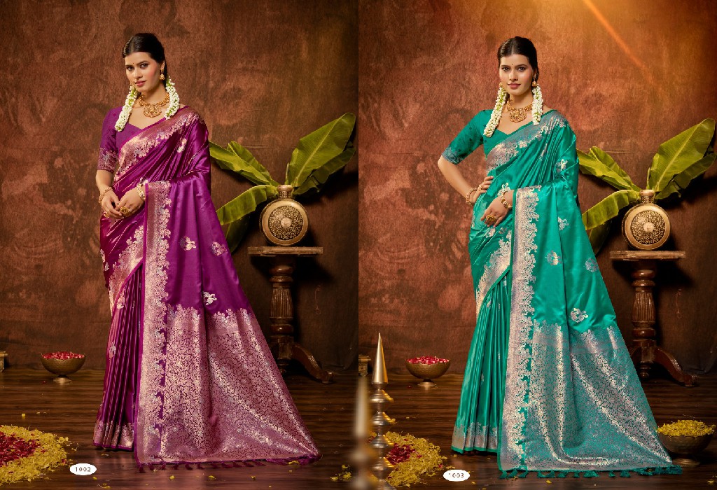 BUNAWAT MASRU SATAN VOL 3 WHOLESALE SATIN SILK FESTIVE WEAR INDIAN SAREES FOR WOMEN ONLINE