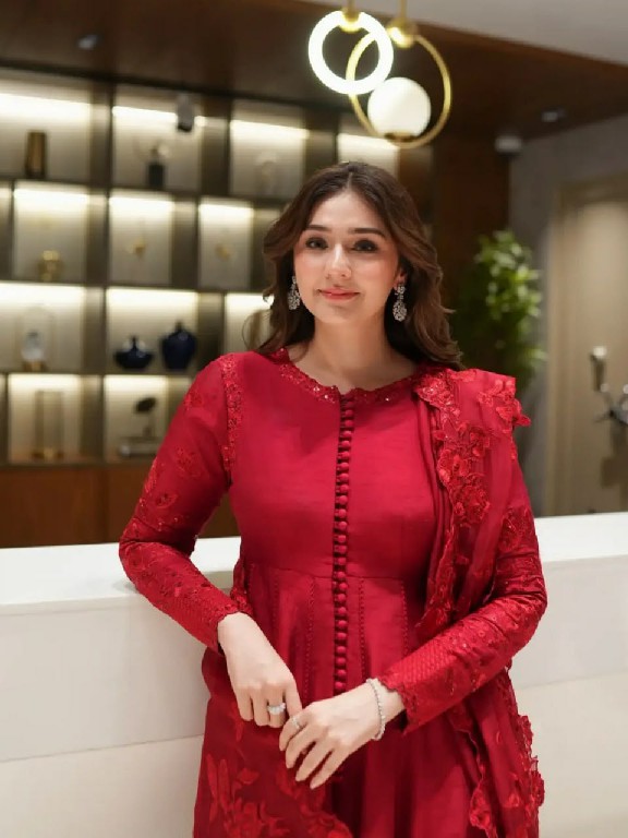TEXTILEDEAL D.NO 6076 WHOLESALE READYMADE VICHITRA SILK DESIGNER ANARKALI 3 PCS SUITS EXPORTER