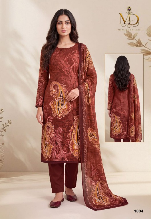 METRIKA DESIGNS ROSE GOLD VOL 1 WHOLESALE HEAVY COTTON DIGITAL PRINT WITH WORK UNSTITCH SALWAR SUITS EXPORTER