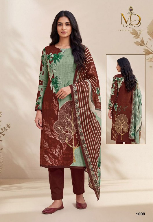 METRIKA DESIGNS ROSE GOLD VOL 1 WHOLESALE HEAVY COTTON DIGITAL PRINT WITH WORK UNSTITCH SALWAR SUITS EXPORTER