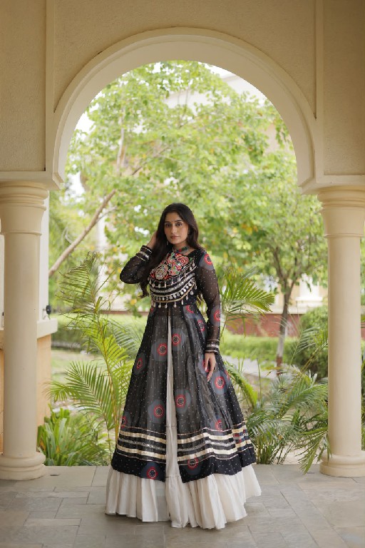 TEXTILEDEAL D.NO 5085 WHOLESALE READYMADE KORA COTTON NAVRATRI COLLECTION LEHENGA WITH KURTI FOR WOMEN ONLINE