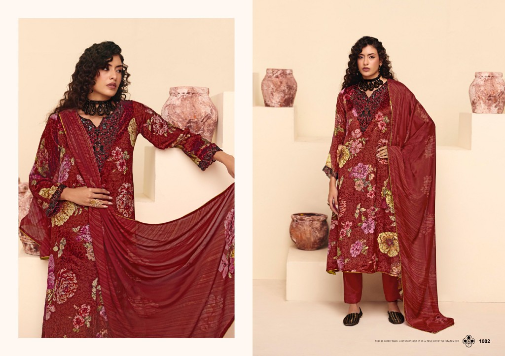 RANGATI PRINTS DIOR WHOLESALE PALACHI VELVET WINTER WEAR UNSTITCH SALWAR SUITS EXPORTER