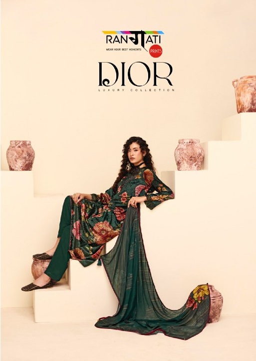 RANGATI PRINTS DIOR WHOLESALE PALACHI VELVET WINTER WEAR UNSTITCH SALWAR SUITS EXPORTER