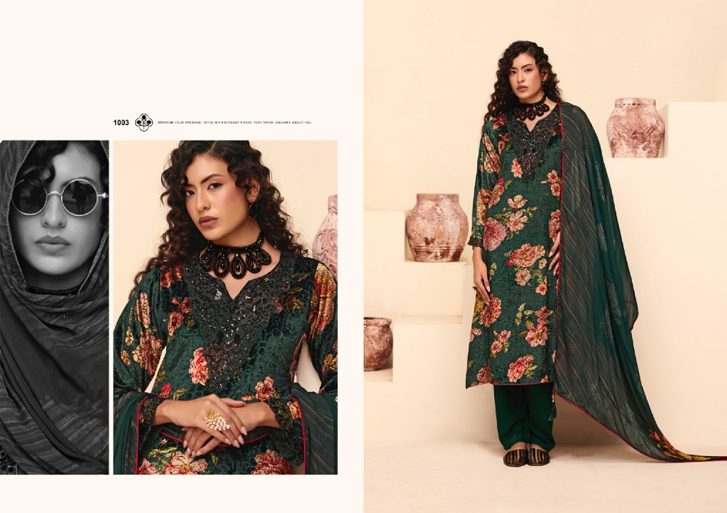 RANGATI PRINTS DIOR WHOLESALE PALACHI VELVET WINTER WEAR UNSTITCH SALWAR SUITS EXPORTER