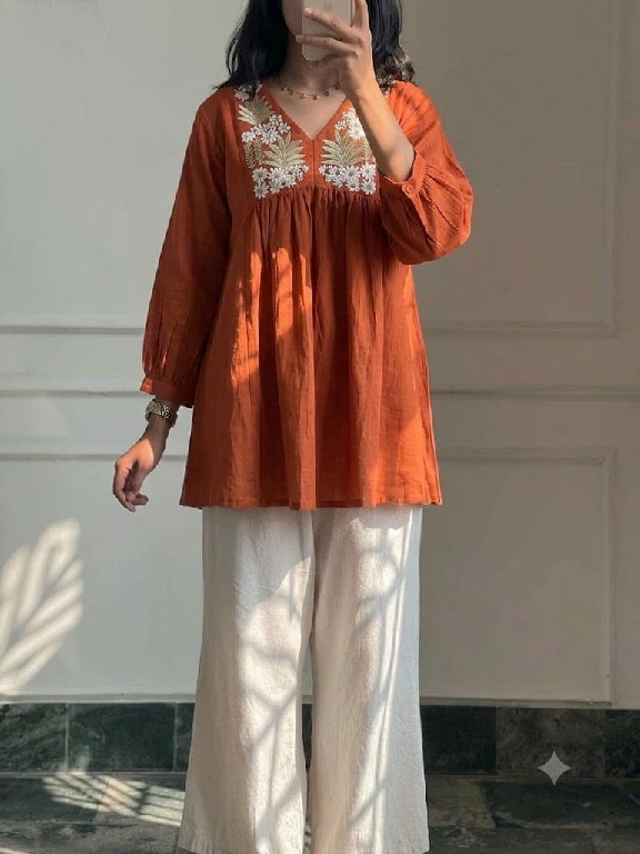 MARUTI FASHION PRESENT READYMADE RAYON TRENDY STYLISH KUTI WITH PLAZZO FOR WOMEN EXPORTER