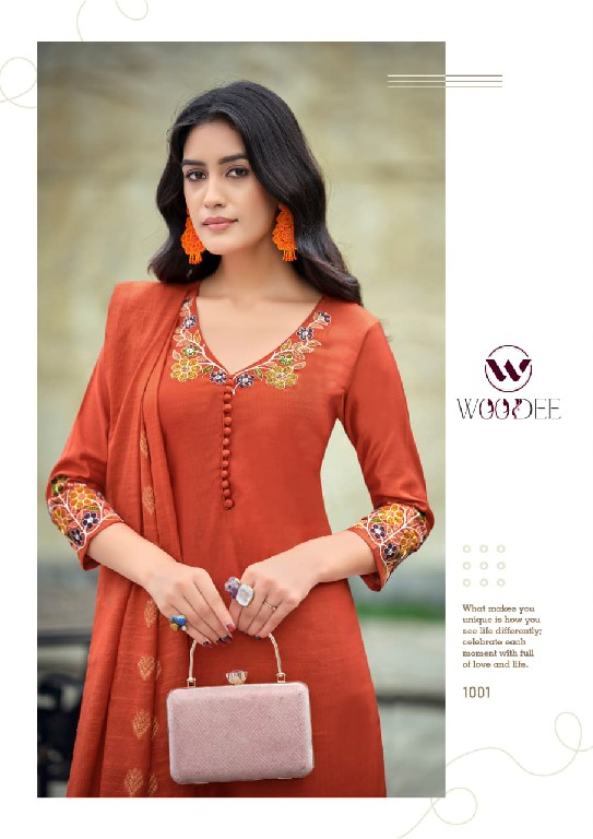 WOODEE TANISHA VOL 2 WHOLESALE READYMADE VISCOSE GADHAWAL BEST DESIGN STRAIGHT CUT 3 PCS SUITS EXPORTER