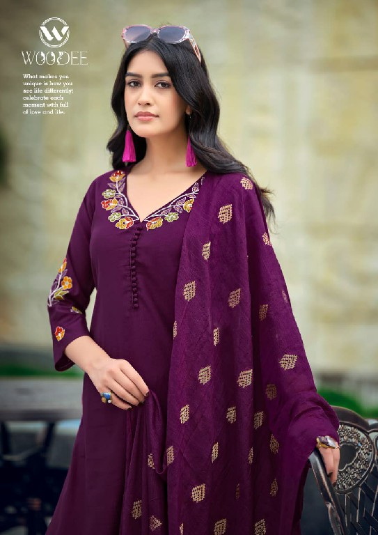 WOODEE TANISHA VOL 2 WHOLESALE READYMADE VISCOSE GADHAWAL BEST DESIGN STRAIGHT CUT 3 PCS SUITS EXPORTER