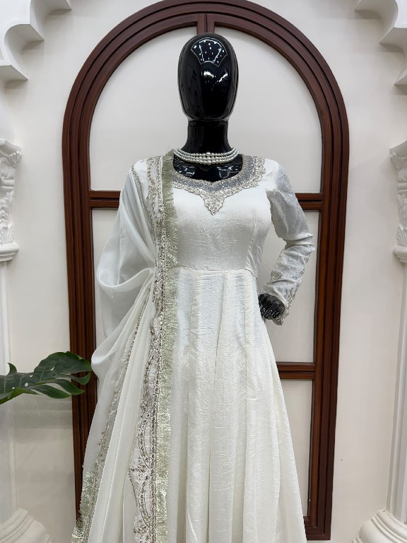 TEXTILEDEAL D.NO 6079 WHOLESALE READYMADE VICHITRA ANARKLI PARTY WEAR 3 PCS SUITS EXPORTER