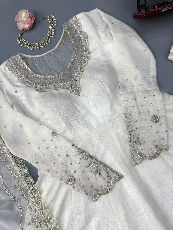 TEXTILEDEAL D.NO 6079 WHOLESALE READYMADE VICHITRA ANARKLI PARTY WEAR 3 PCS SUITS EXPORTER