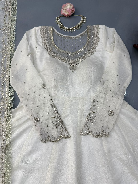 TEXTILEDEAL D.NO 6079 WHOLESALE READYMADE VICHITRA ANARKLI PARTY WEAR 3 PCS SUITS EXPORTER