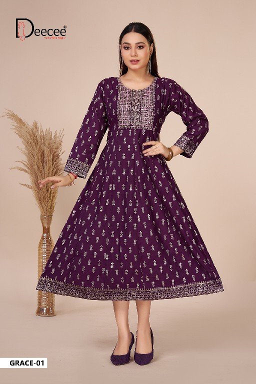 DEE CEE GRACE WHOLESALE READYMADE VATICAN BEAUTIFUL KALI STYLE KURTIS FOR WOMEN ONLINE