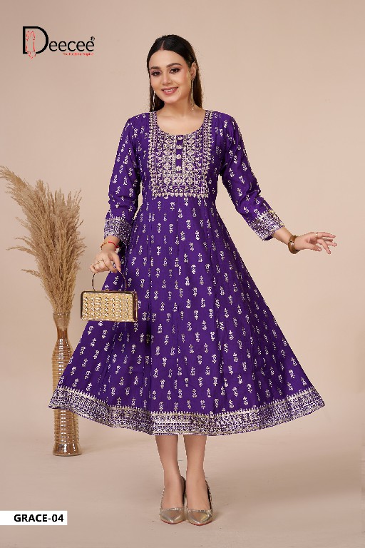 DEE CEE GRACE WHOLESALE READYMADE VATICAN BEAUTIFUL KALI STYLE KURTIS FOR WOMEN ONLINE