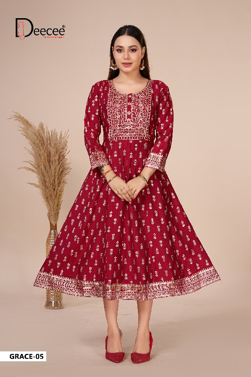 DEE CEE GRACE WHOLESALE READYMADE VATICAN BEAUTIFUL KALI STYLE KURTIS FOR WOMEN ONLINE