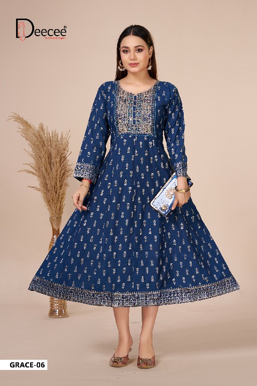 DEE CEE GRACE WHOLESALE READYMADE VATICAN BEAUTIFUL KALI STYLE KURTIS FOR WOMEN ONLINE