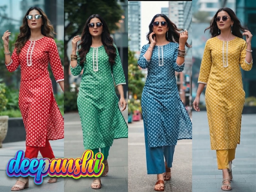 TEXTILEDEAL DEEPANSHI WHOLESALE READYMADE FANCY WORK ELEGANT KURTIS FOR WOMEN EXPORTER