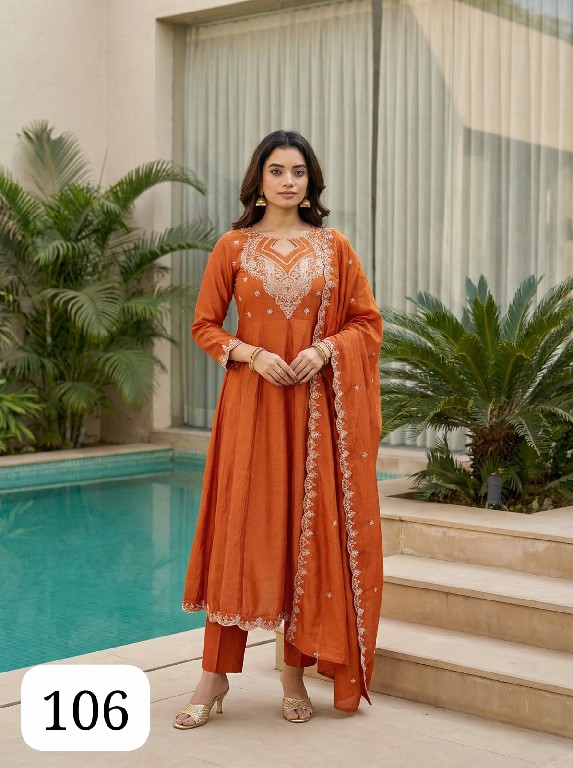PURPLE CREATION PC HARLOW WHOLESALE READYMADE DESIGNER WEAR 3 PCS SUITS EXPORTER