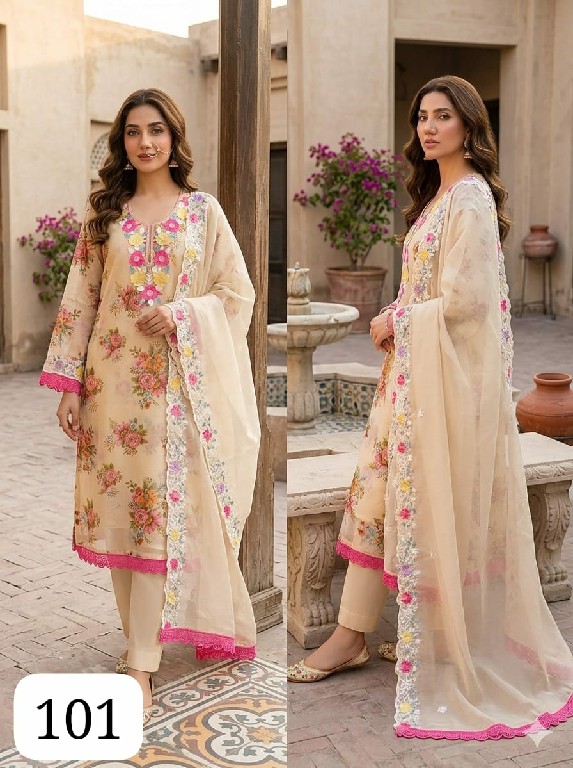 PURPLE CREATION NAZIA WHOLESALE READYMADE SIMMER DIGITAL PRINT WITH WORK3 ;PCS SUITS FOR EXPORT