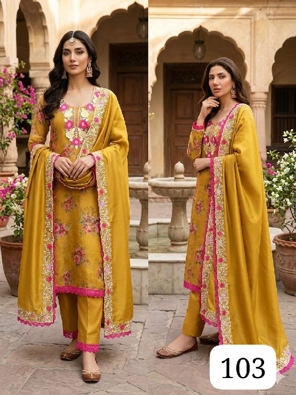 PURPLE CREATION NAZIA WHOLESALE READYMADE SIMMER DIGITAL PRINT WITH WORK3 ;PCS SUITS FOR EXPORT