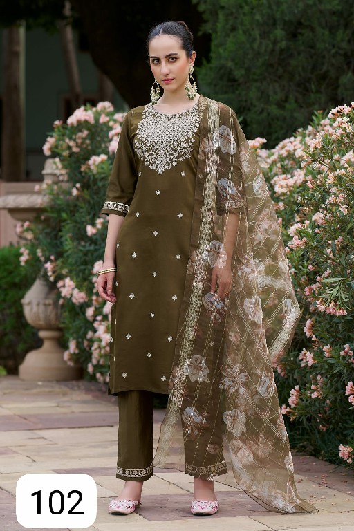 PURPLE CREATION MARYAM WHOLESALE READYMADE FABULOUS AMAZING 3 PCS SUITS EXPORTER