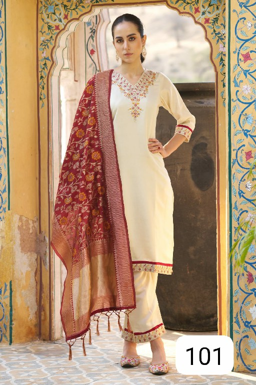 PURPLE CREATION MARYAM WHOLESALE READYMADE FABULOUS AMAZING 3 PCS SUITS EXPORTER
