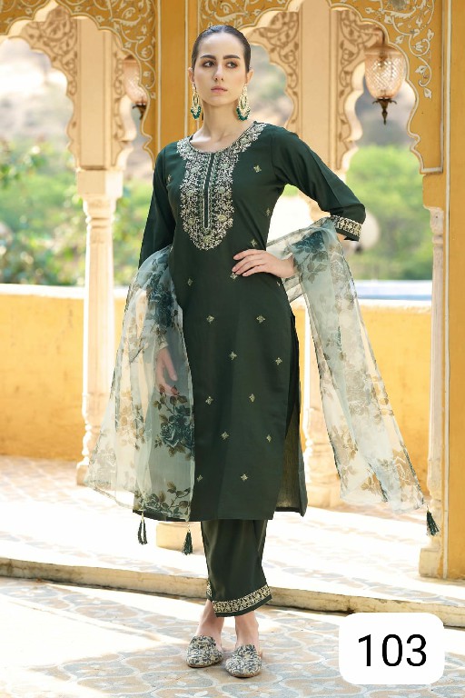 PURPLE CREATION MARYAM WHOLESALE READYMADE FABULOUS AMAZING 3 PCS SUITS EXPORTER