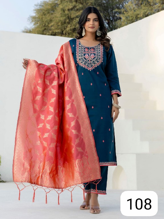 PURPLE CREATION MARYAM WHOLESALE READYMADE FABULOUS AMAZING 3 PCS SUITS EXPORTER
