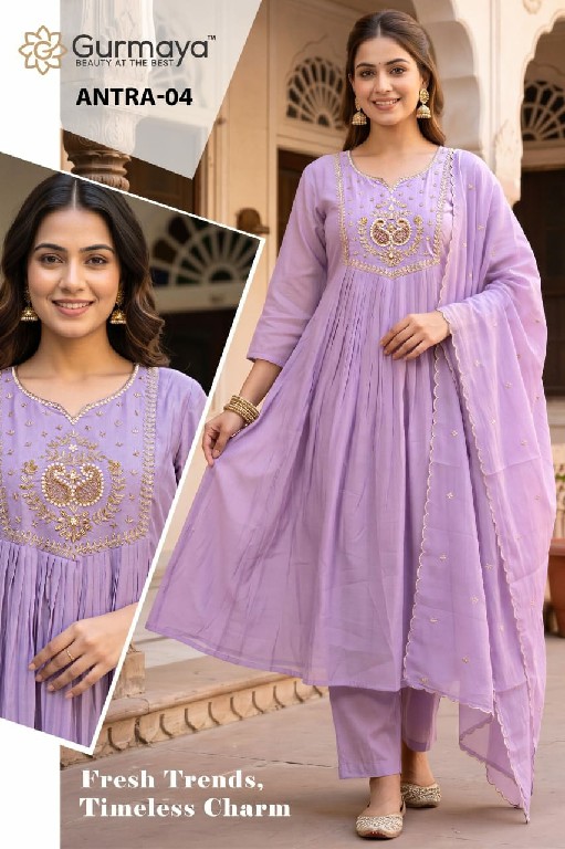 AANCHI ANTRA WHOLESALE READYMADE MUL CHANDERI FASHIONABLE 3 PCS COMBO SET SUITS SUPPLIER