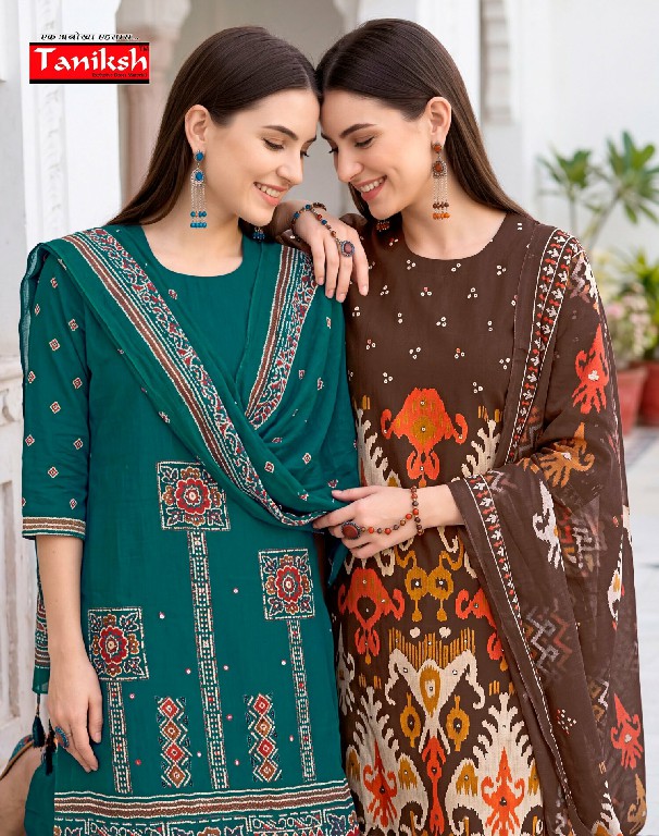 TANIKSH MANYA VOL 1 WHOLESALE READYMADE VERTICAN WITH HAND WORK 3 PCS SUITS FOR EXPORT