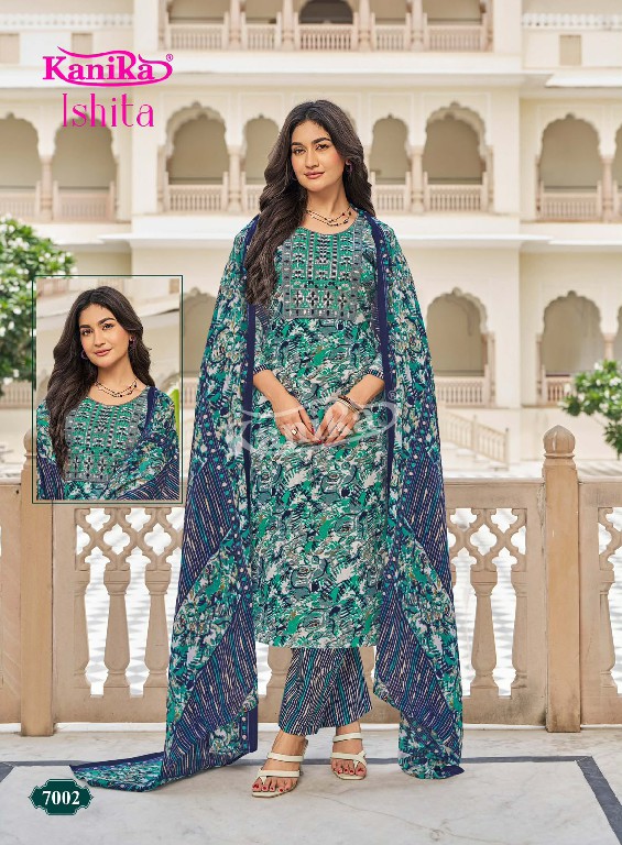 KANIKA ISHITA VOL 7 WHOLESALE READYMADE MIX COTTON SUPER HIT DESIGN 3 PCS SUITS SUPPLIER