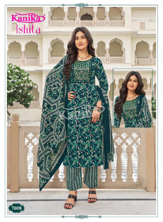 KANIKA ISHITA VOL 7 WHOLESALE READYMADE MIX COTTON SUPER HIT DESIGN 3 PCS SUITS SUPPLIER