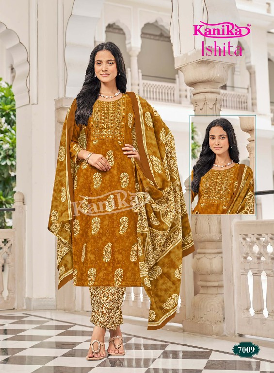 KANIKA ISHITA VOL 7 WHOLESALE READYMADE MIX COTTON SUPER HIT DESIGN 3 PCS SUITS SUPPLIER