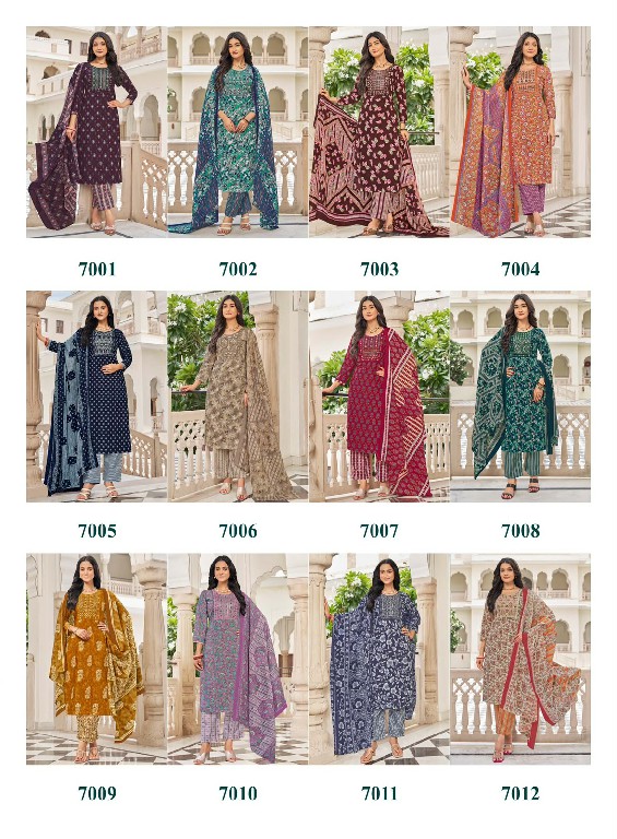 KANIKA ISHITA VOL 7 WHOLESALE READYMADE MIX COTTON SUPER HIT DESIGN 3 PCS SUITS SUPPLIER