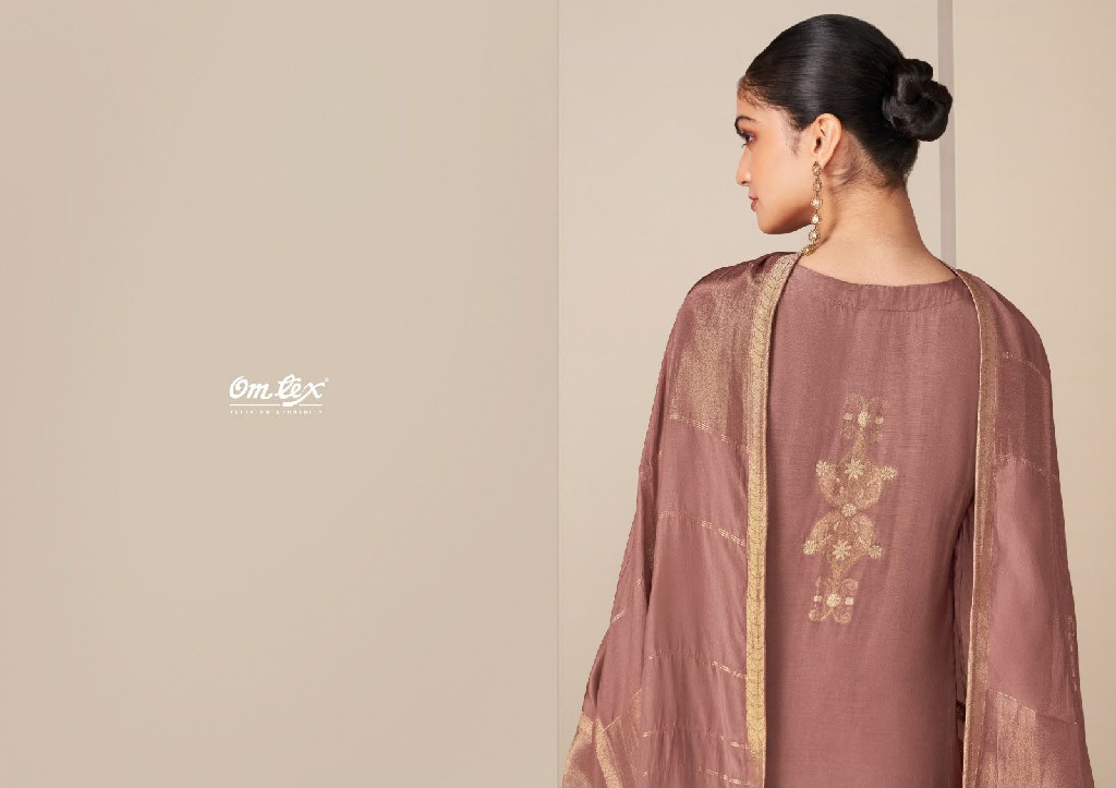 OMTEX RANGTAARI WHOLESALE MUSLIN JACQUARD HAND WORK UNSTITCH SALWAR SUITS SUPPLIER
