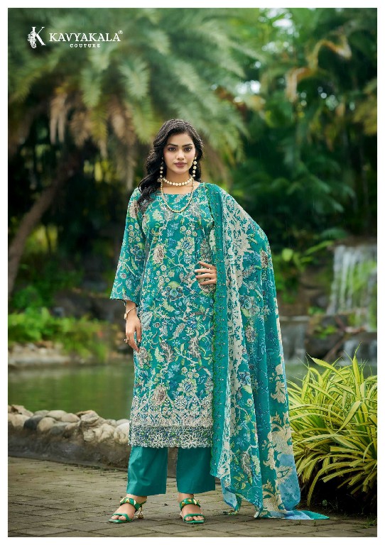 KAVYAKALA COUTURE NIRMOHI VOL 5 WHOLESALE LAWN COTTON DESIGNER PRINT UNSTITCH SALWAR SUITS EXPORTER
