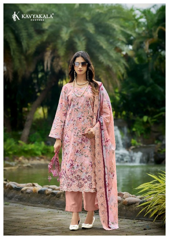 KAVYAKALA COUTURE NIRMOHI VOL 5 WHOLESALE LAWN COTTON DESIGNER PRINT UNSTITCH SALWAR SUITS EXPORTER