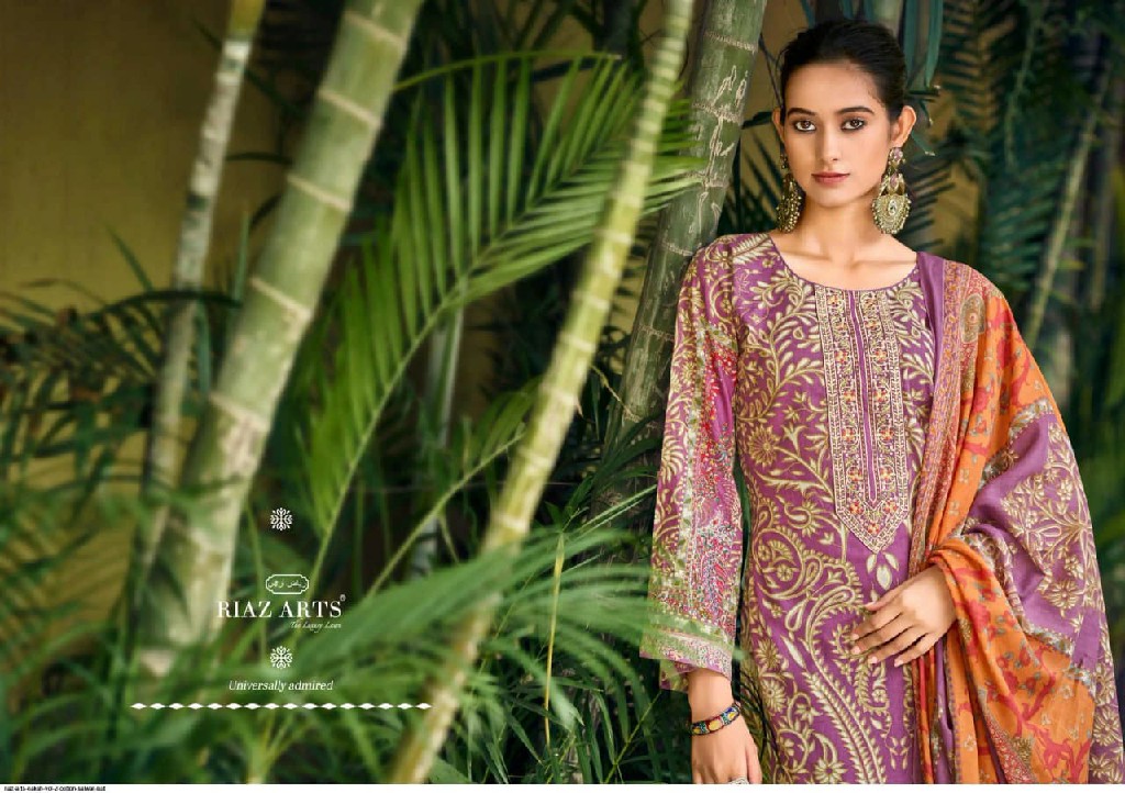 RIAZ ARTS NAKSH VOL 2 WHOLESALE COTTON CAMBRIC EXCLUSIVE DESIGN UNSTITCH SALWAR SUITS SUPPLIER