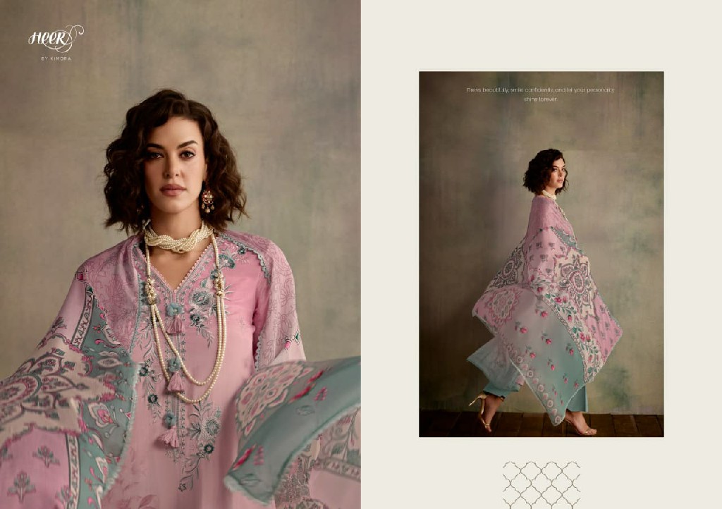 KIMORA HEER STARLIGHT WHOLESALE PURE MUSLIN AMAZING DESIGN UNSTITCH SALWAR SUITS EXPORTER