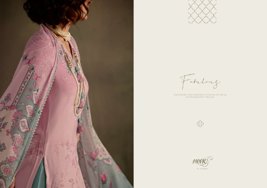 KIMORA HEER STARLIGHT WHOLESALE PURE MUSLIN AMAZING DESIGN UNSTITCH SALWAR SUITS EXPORTER