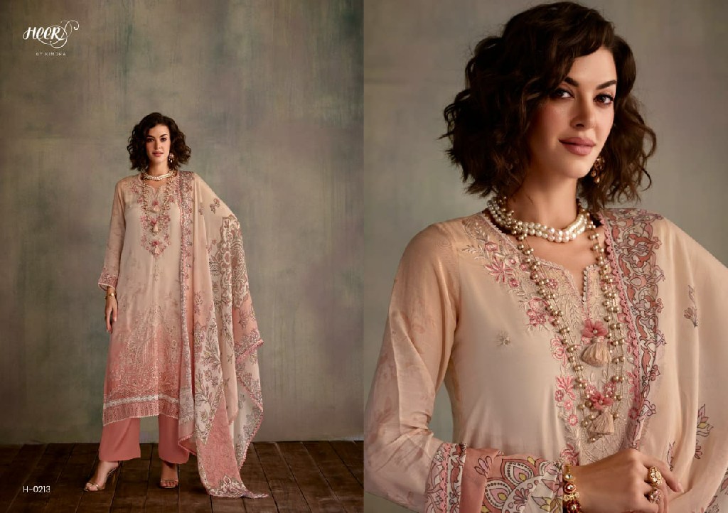 KIMORA HEER STARLIGHT WHOLESALE PURE MUSLIN AMAZING DESIGN UNSTITCH SALWAR SUITS EXPORTER