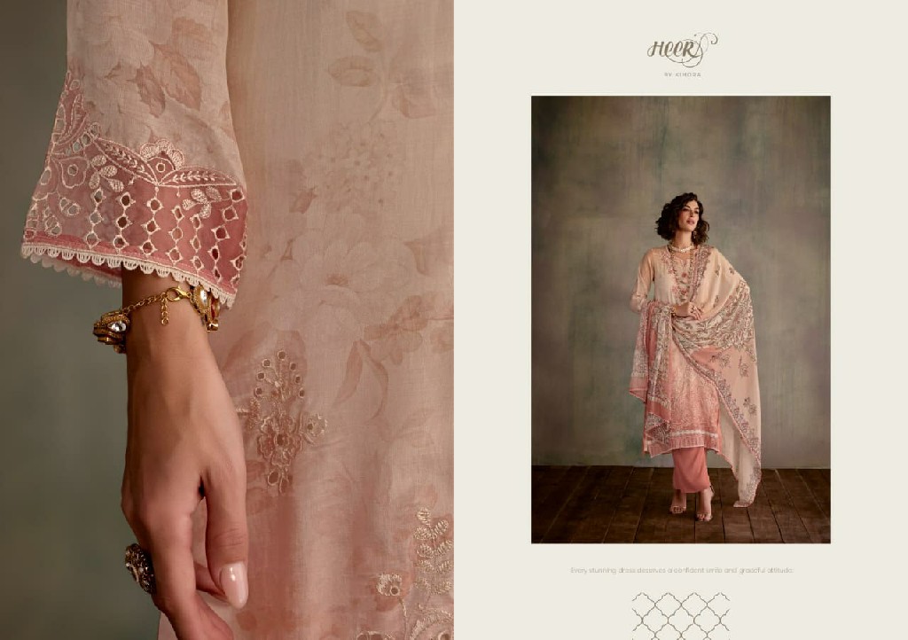 KIMORA HEER STARLIGHT WHOLESALE PURE MUSLIN AMAZING DESIGN UNSTITCH SALWAR SUITS EXPORTER