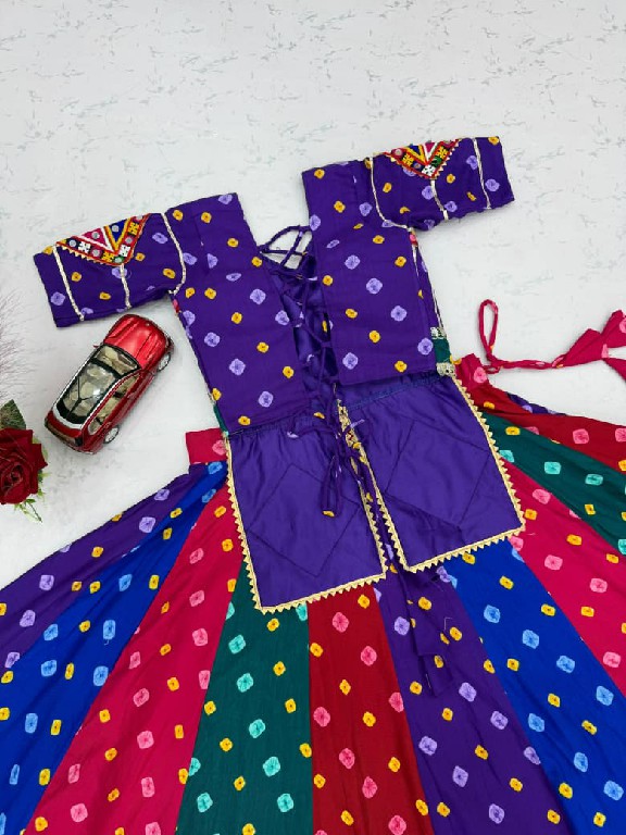 TAPI CREATION D.NO 346 WHOLESALE READYMADE RAYON COTTON NAVRATRI VINTAGE STYLE LEHENGA CHOLI FOR EXPORT