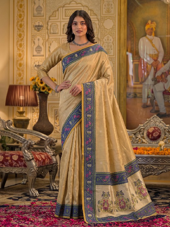 ASTITA POSHAK WHOLESALE TISSUE SILK FESTIVE WEAR INDIAN SAREES FOR WOMEN ONLINE
