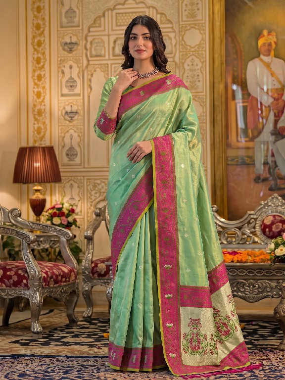 ASTITA POSHAK WHOLESALE TISSUE SILK FESTIVE WEAR INDIAN SAREES FOR WOMEN ONLINE
