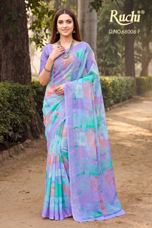 RUCHI SHIMMER GEORGETTE VOL 3 WHOLESALE GEORGETTE CASUAL WEAR INDIAN SAREES FOR WOMEN SUPPLIER