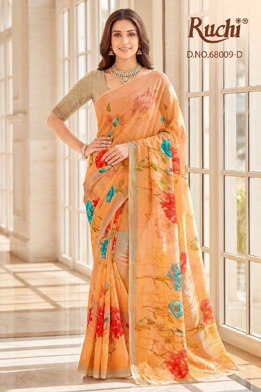 RUCHI SHIMMER GEORGETTE VOL 4 WHOLESALE GEORGETTE DAILY WEAR INDIAN SAREES FOR WOMEN EXPORTER