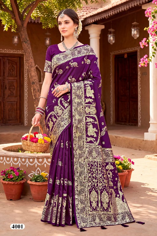 SAROJ BOMBAY BHEL SILK VOL 4 WHOLESALE PURE SILK FUNCTION WEAR INDIAN SAREES FOR WOMEN ONLINE