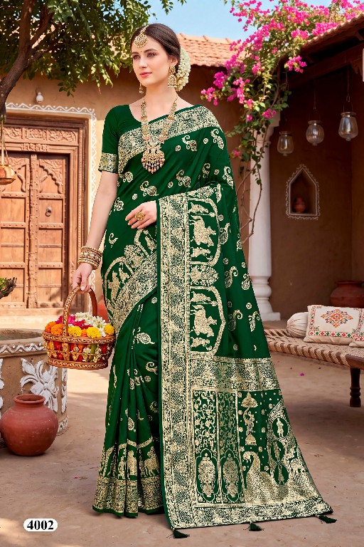 SAROJ BOMBAY BHEL SILK VOL 4 WHOLESALE PURE SILK FUNCTION WEAR INDIAN SAREES FOR WOMEN ONLINE