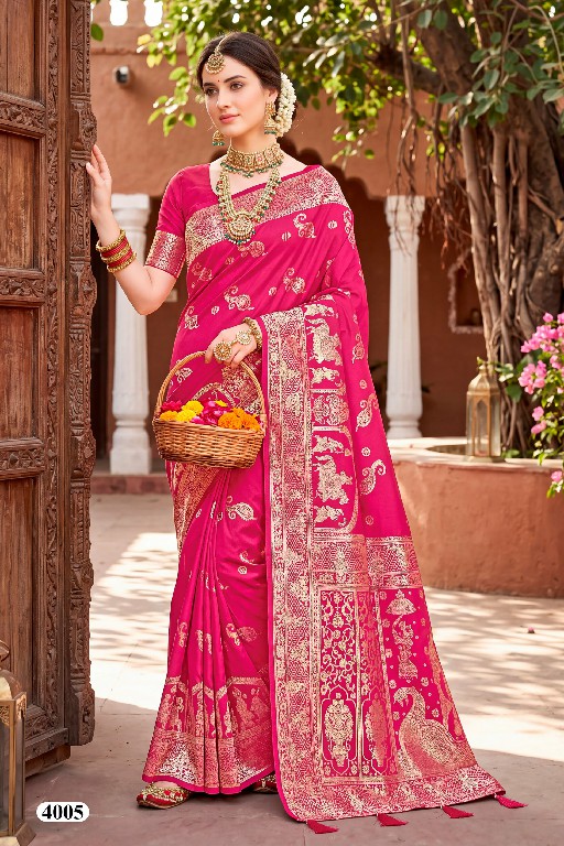 SAROJ BOMBAY BHEL SILK VOL 4 WHOLESALE PURE SILK FUNCTION WEAR INDIAN SAREES FOR WOMEN ONLINE
