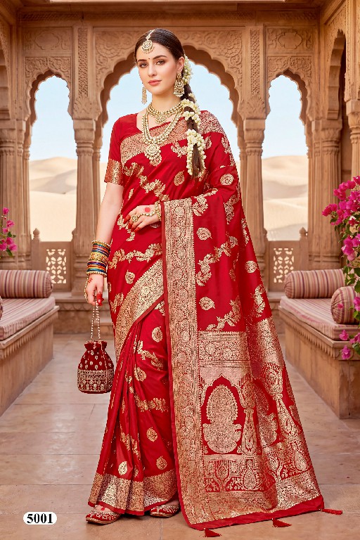 SAROJ BOMBAY BHEL SILK VOL 5 WHOLESALE PURE SILK ATTRACTIVE INDIAN SAREES FOR WOMEN EXPORTER